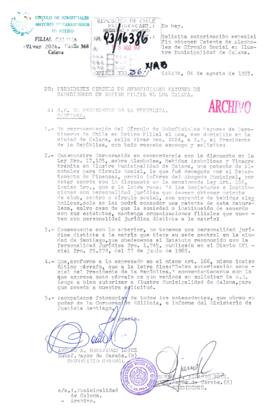 Solicita autorización especial fin obtener Patente de Alcoholes de Círculo Social en Ilustre Muni...
