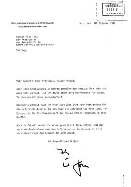 [Carta de Helmut Kohl]