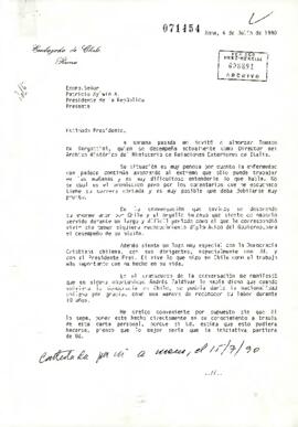 [Carta del Embajador de Chile en Roma]