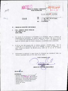 [Responde a solicitud de Margarita Cabezas]
