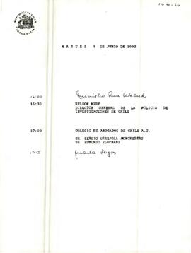 Programa de S.E. del 9 de Junio de 1992