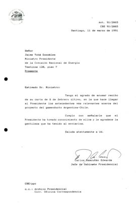 Carta de agradecimiento