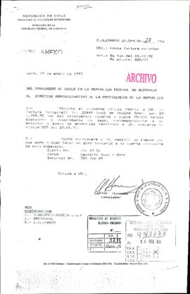 [Carta de Embajada de Chile en Alemania]