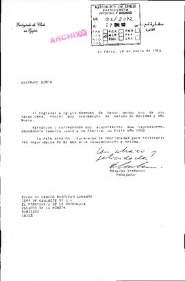 [Saludos navideños de la Embajada de Chile en Egipto]