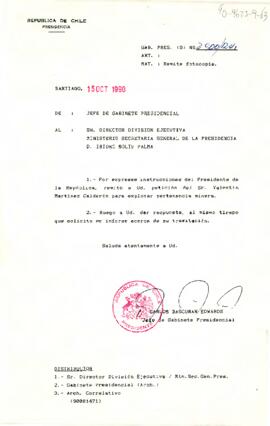 [Carta dirigida a Director División Ejecutiva]