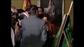 Imágenes del Presidente Aylwin en gira por España: video