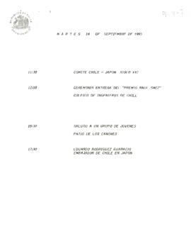 Programa Martes 14 de Septiembre de 1993.