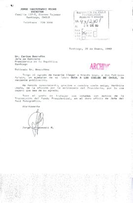 [Carta de escritor Jorge Ianiszewski]