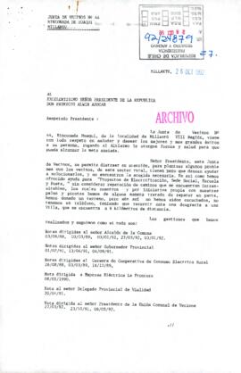 [Carta de Junta de Vecinos Rinconada de Huaiqui Millantú]