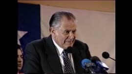 Presidente Aylwin ofrece discurso en Canberra, Australia: video