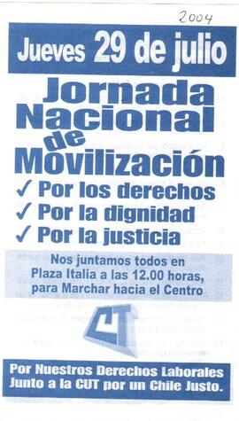Jornada Nacional de Movilización por los derechos...
