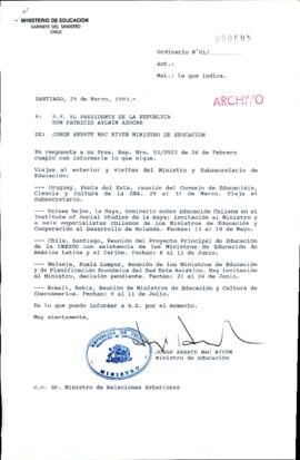 [Oficio Ord. N° 608 de Ministro de Educación, informa]