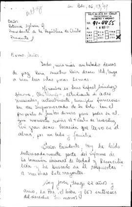 [Carta sobre informe de la Comisión de Verdad y Reconciliación]