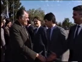 Despide al Presidente de Argentina Carlos Saúl Menem : video