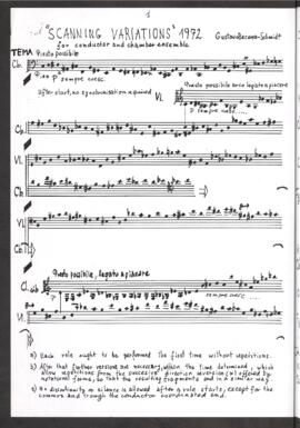 Scanning variations [for conductor and chamber ensemble]