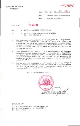 [Se remite documento a Jefe de la División Jurídico Legislativo]