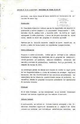 Sesión Nº9 de Directorio, Ordinaria de Fecha 23.09.92