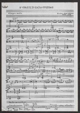 V Cuarteto para cuerdas