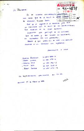 Carta informa de problemas laborales en el Liceo Cervantes