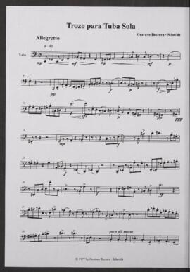 Trozo para tuba sola