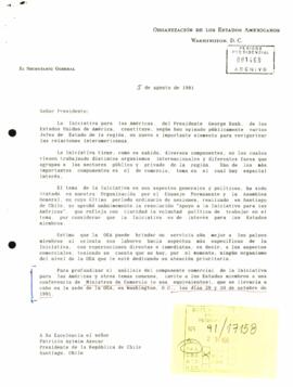 [Carta de Clemente Baena a S.E El Presidente Patricio Aylwin]