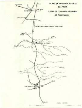 Plano de ubicación escuela El Pinar