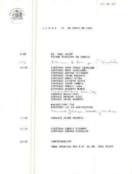 Programa del 15 de Junio de 1992