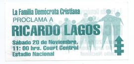 La Familia Demócrata Cristiana proclama a Ricardo Lagos