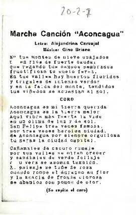 Marcha canción "Aconcagua"