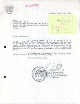 [Agradece invitación]