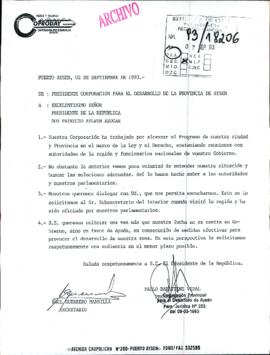 [Solicitan audiencia]