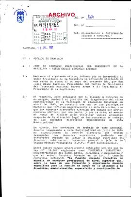 [Carta sobre concurso público en Internado Nacional Barros Arana]