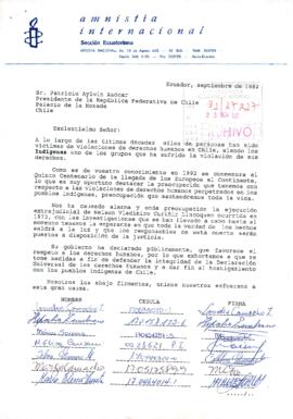 [Carta de Amnistía Internacional de Ecuador por caso de Nelson Curiñir]