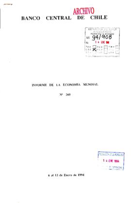 [Documento: "Informe de la economía mundial N° 260"]