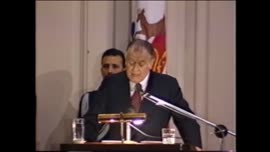 Presidente Aylwin pronuncia discurso en inauguración del 24 periodo de sesiones de la CEPAL : video