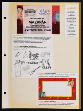 Programa : pequeño municipal Mazapán, celebrando 30 años de clásicos infantiles chilenos