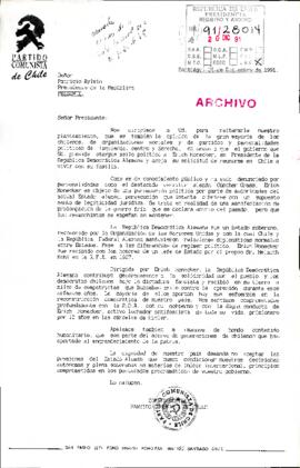 [Solicitud de asilo político]