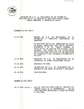 Programa del 12, 13,14  de Junio de 1992