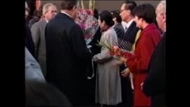 Llegada del Presidente Aylwin a Beijing China: video
