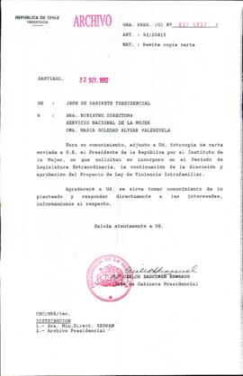 Remite copia carta