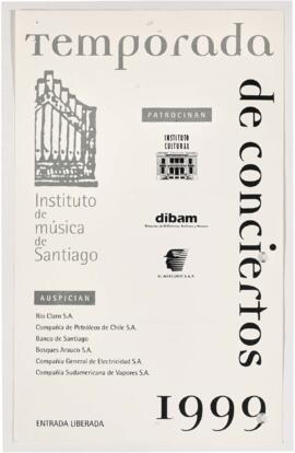 Temporada de conciertos 1999: Programa cuarto concierto
