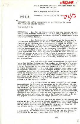 [Carta de Cooperativa de Huertos Familiares Polpaico Ltda.]