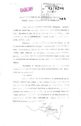 [Solicita concesión de personalidad jurídica]
