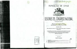Sesiones del Congreso Nacional, Sesión del Congreso Pleno, en sábado 23 de marzo de 1991.