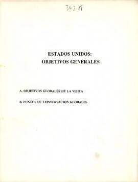 Estados Unidos: objetivos generales