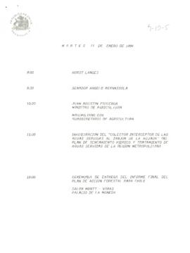 Programa Martes 11 de Enero de 1994.