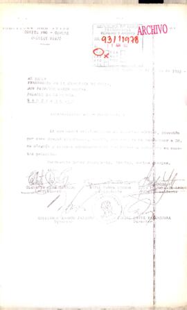 [Carta del Comité Pro-Comuna de Chillan Viejo]
