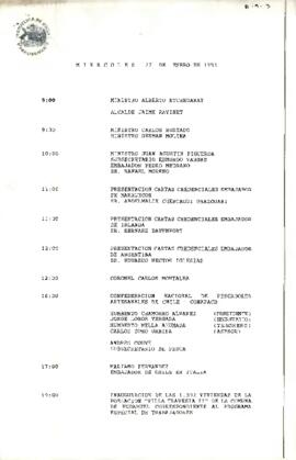 Programa Miércoles 27 de Enero de 1993.