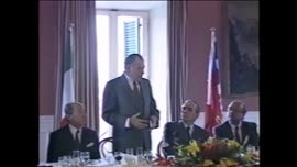 Presidente Aylwin se reúne con Secretarios Generales Giorgio Benvenuto y  Franco Marini : video