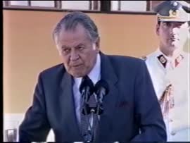 Presidente Aylwin ofrece discurso en Ovalle: video